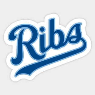 KC Ribs - White 2 Sticker